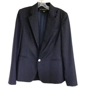 Ralph Lauren Wool Navy Blazer Size | 10
